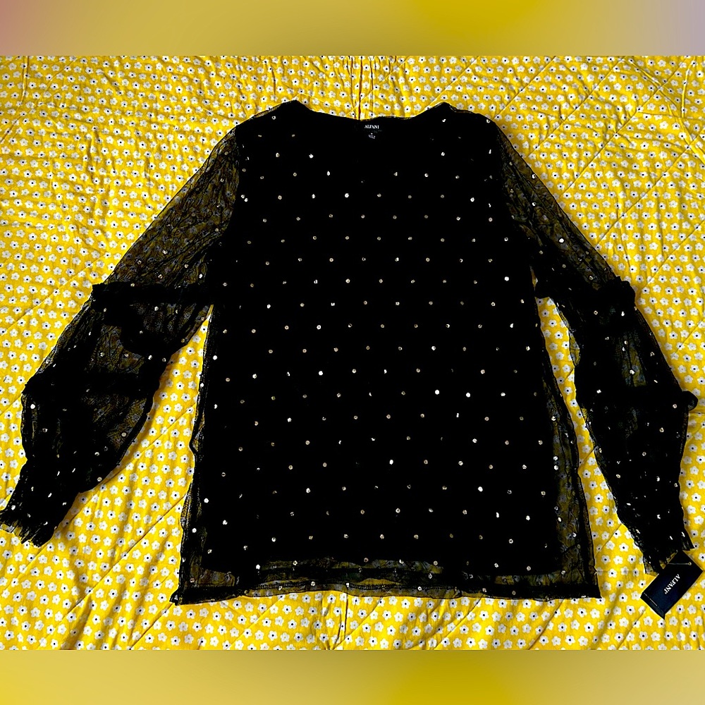 Black & Gold Alfani Dress Shirt